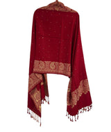 Red Diamante Shawl